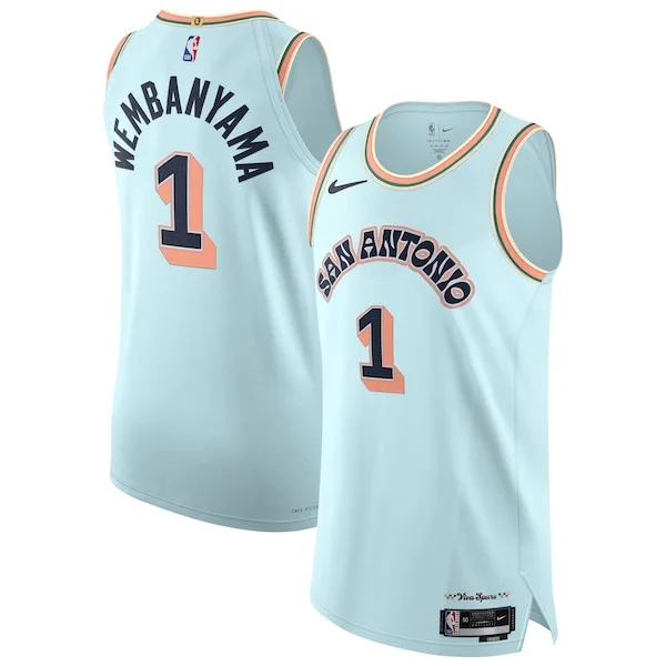 Official Victor Wembanyama SAS Basketball Jersey - Blue - Fan Favorite