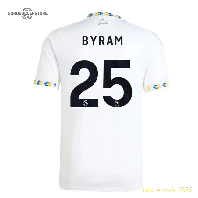 2025-2026 Leeds United Home Shirt Byram 25 English Football Collection