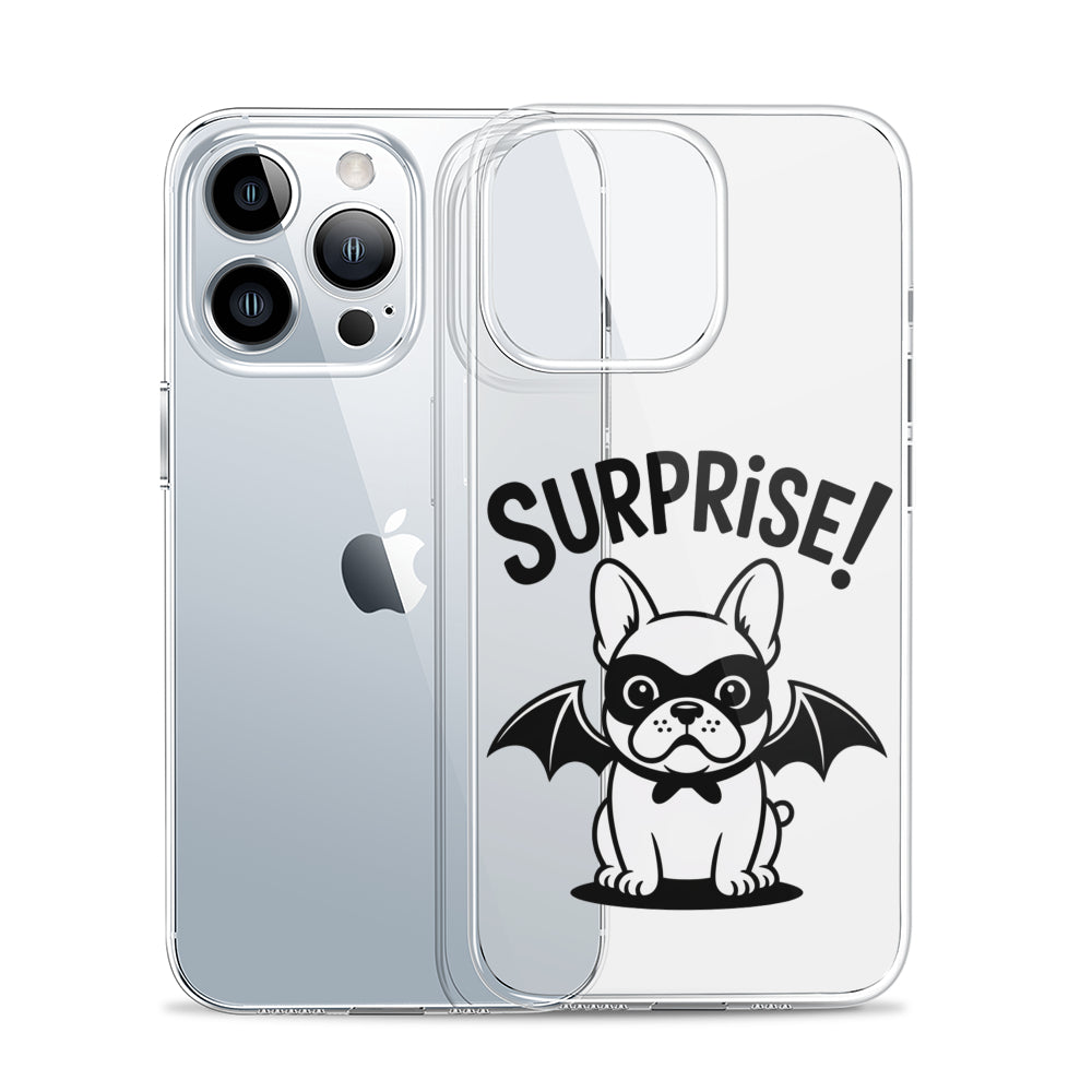 Bat - Clear Silicone Phone Case for iPhone, Samsung & Google Pixel
