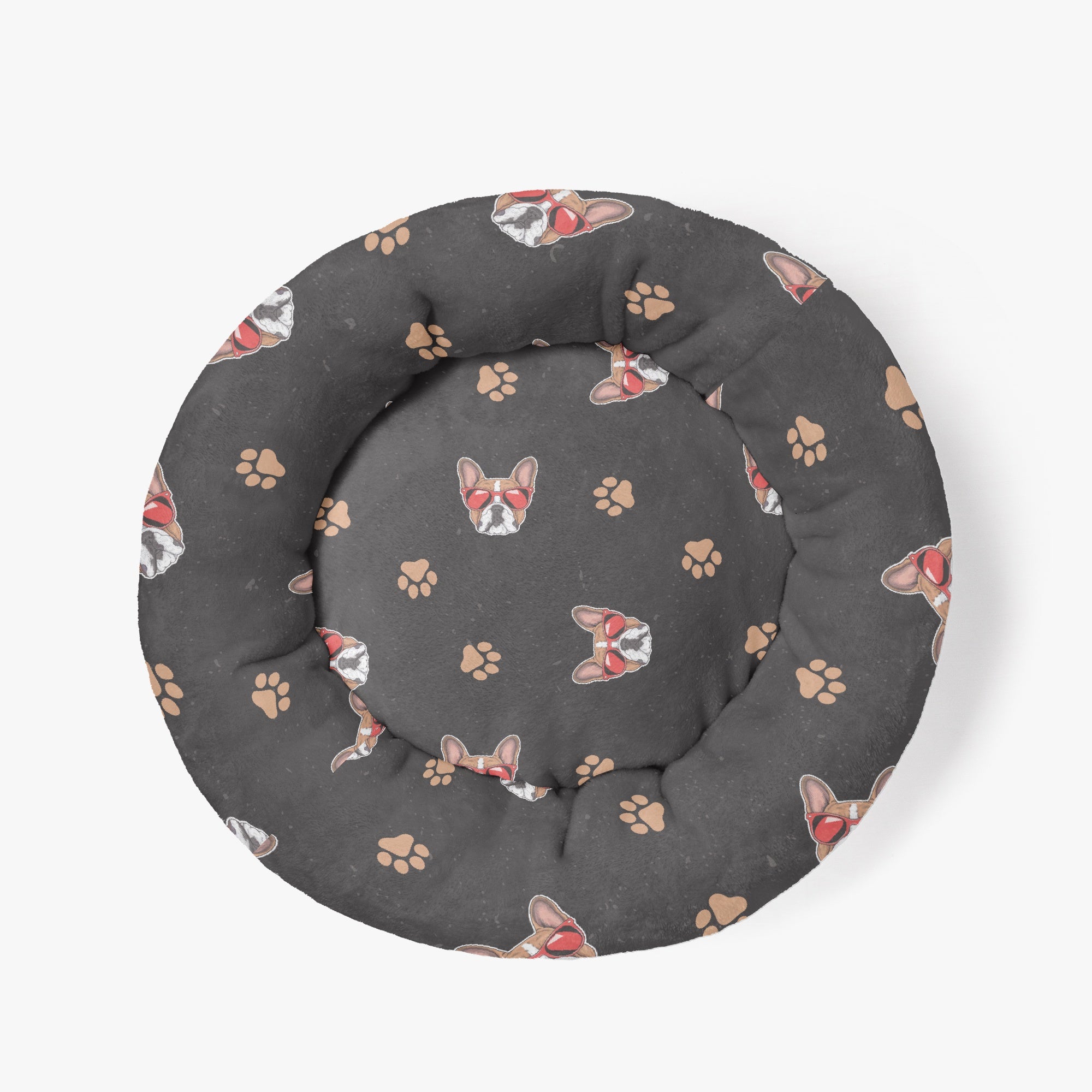 Bed | Anti-anxiety French Bulldog Donut Bed Winter Wear | Comfort Fit
