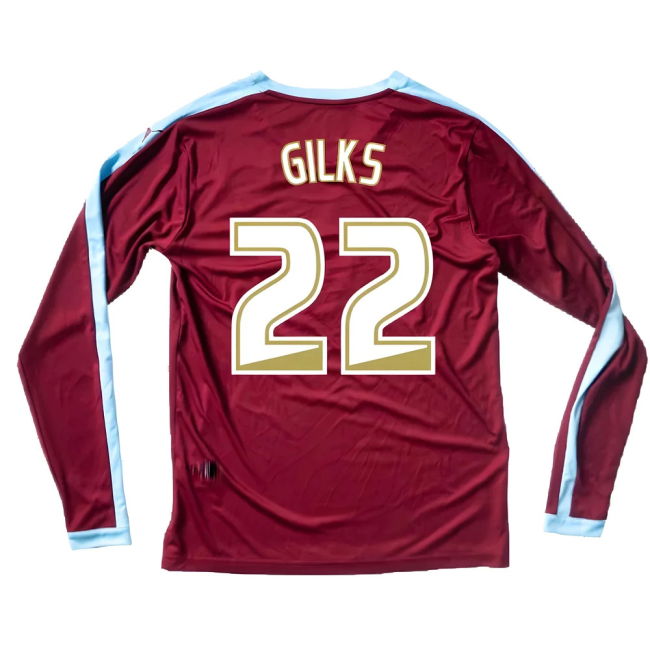 Burnley Long Sleeve Home Shirt Excellent S Gilks #22 Authentic Des...