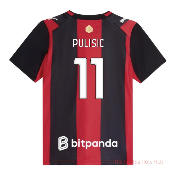 Pulisic #11 AC Milan 2026-2027 Home Shirt Stadium Edition