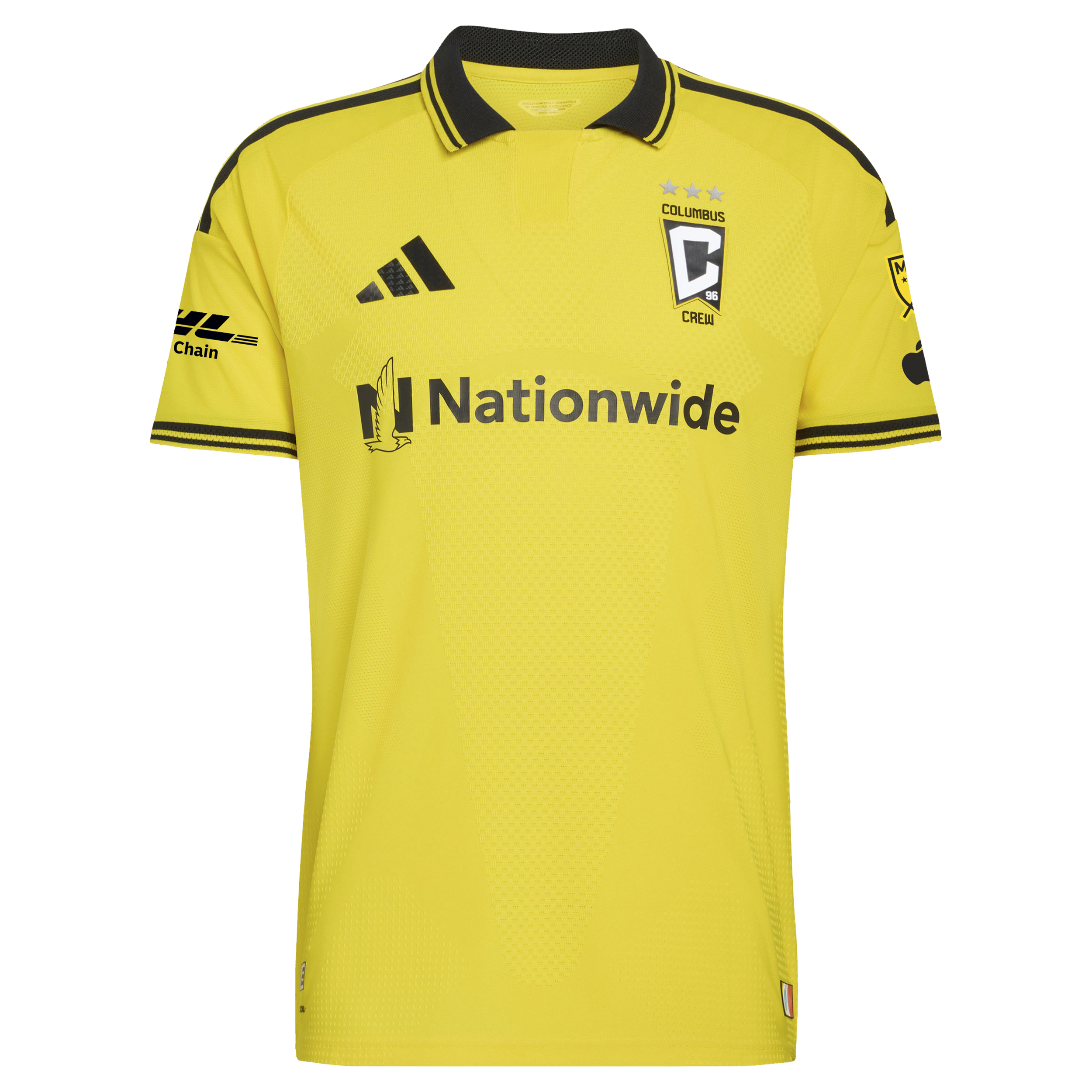 [LK] Maximilian Arfsten Columbus Crew 2026 The Crafted for Excellence Kit On-Field Authentic Patch Jersey - Yellow