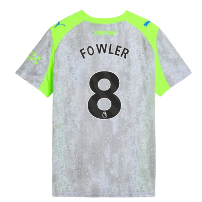 2025-2026 Man City Third Choice Shirt Kids Official Fowler 8