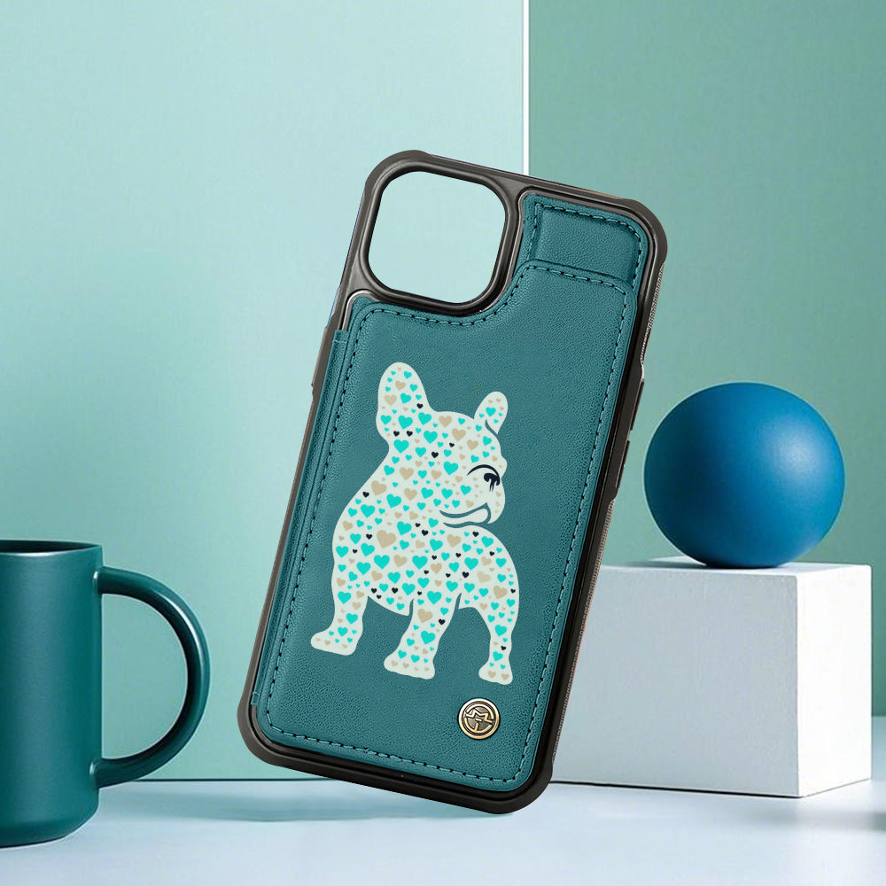 French Bulldog Loki Leather Wallet Case For For Iphone & Samsung Durable Dog Item