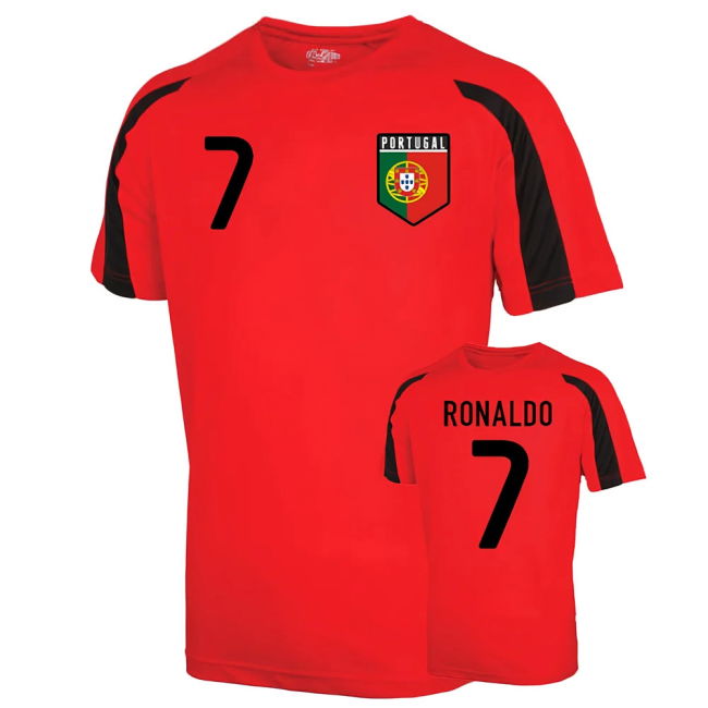 Portugal Sports Training Jersey (Ronaldo 7) Quality Oranje