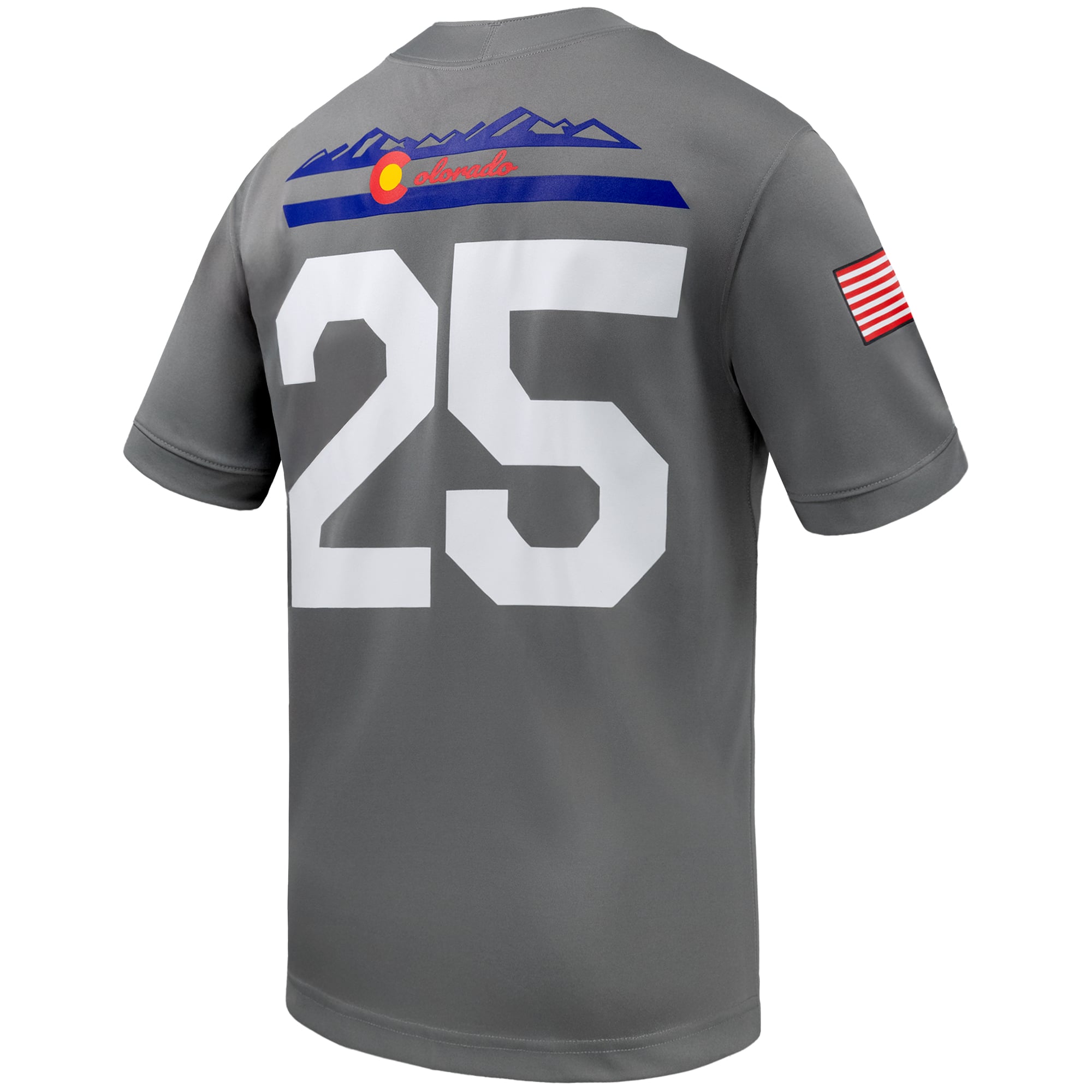 Men's #25 Gray Air Force Falcons APLS Fighting Falcon Collection Game Football Jersey