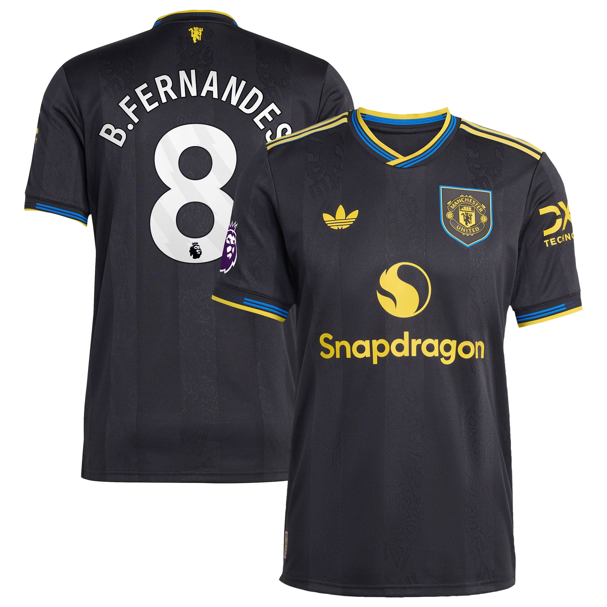 [SJH] Bruno Fernandes Manchester United 2025/26 Third Authentic Player Jersey - Black