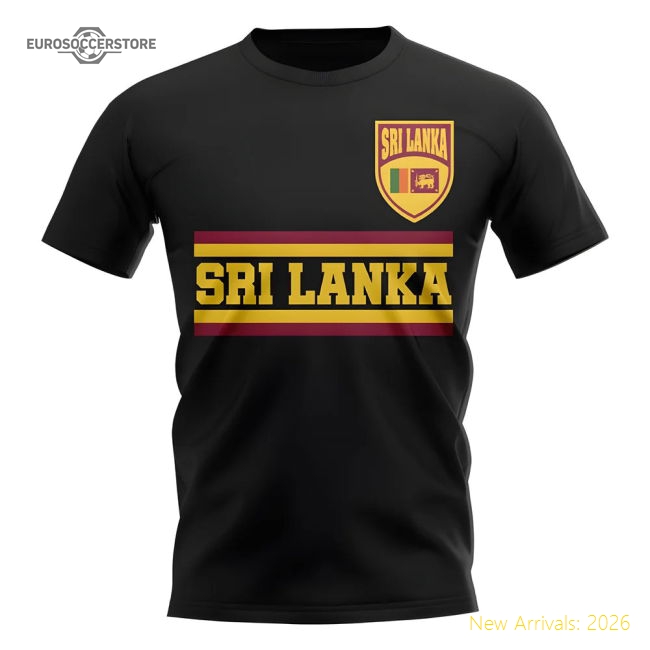 Sri Lanka Core Football Country T-shirt (black) - Unbeatable Value