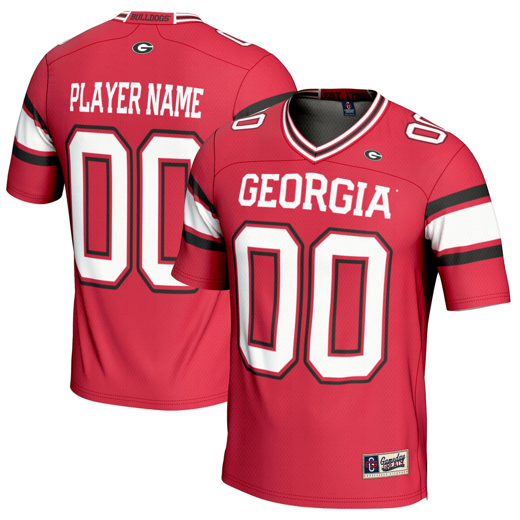 [NJP] Georgia Bulldogs GameDay Greats Youth NIL Pick-A-Player Football Jersey - Red