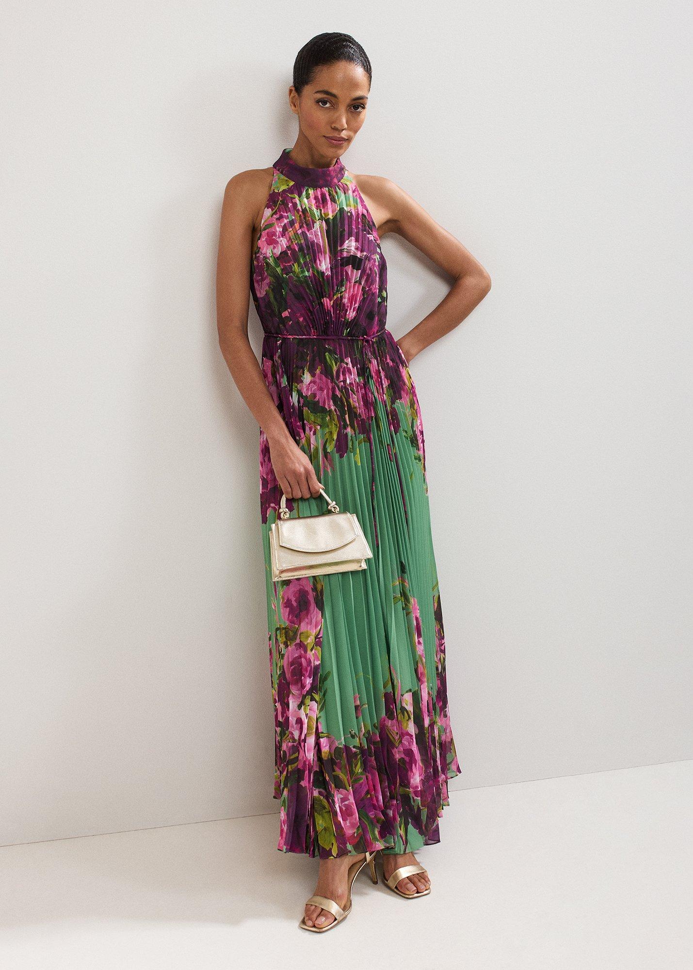 Petite Dahlia Printed Maxi Dress