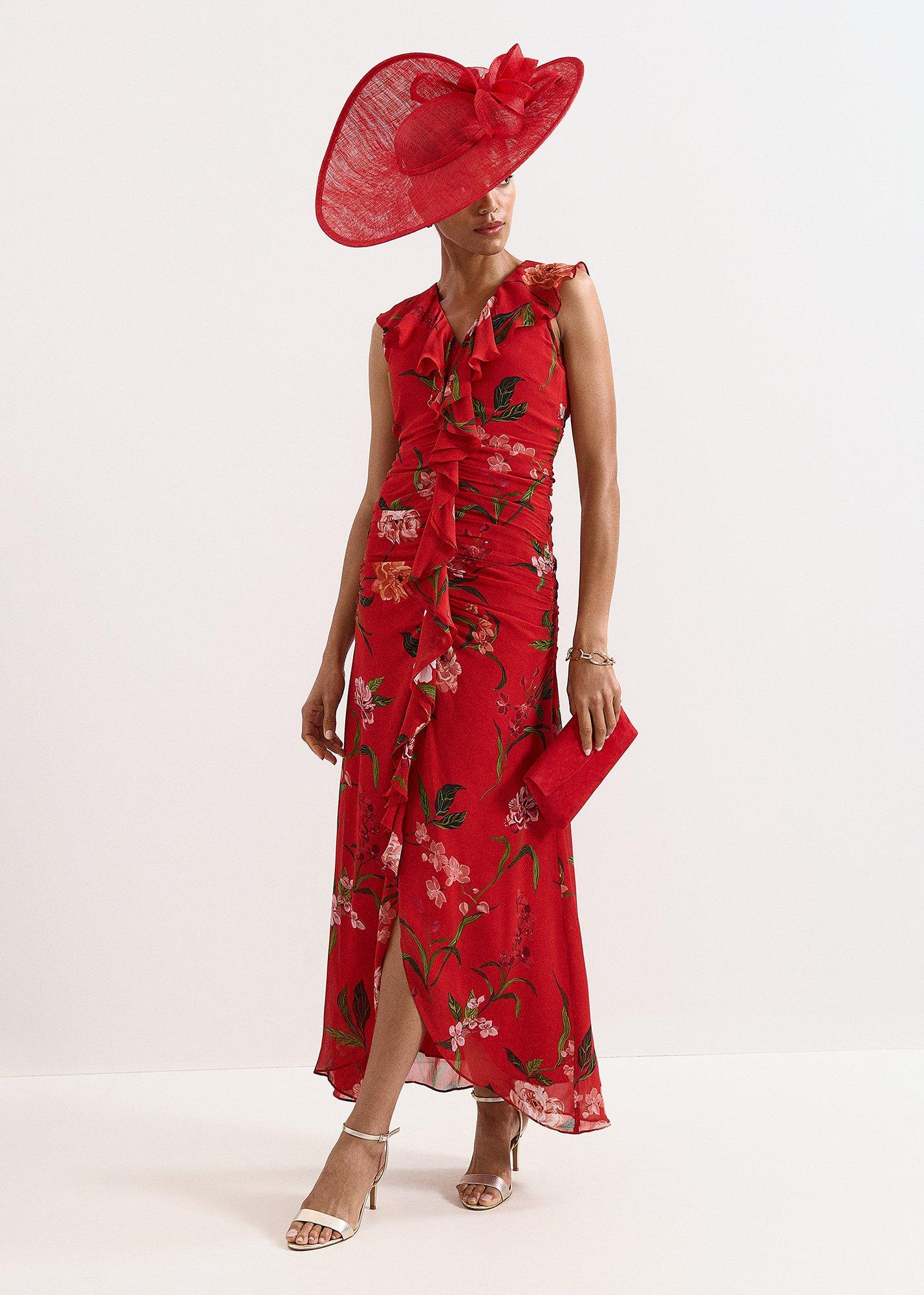 Mae Red Floral Maxi