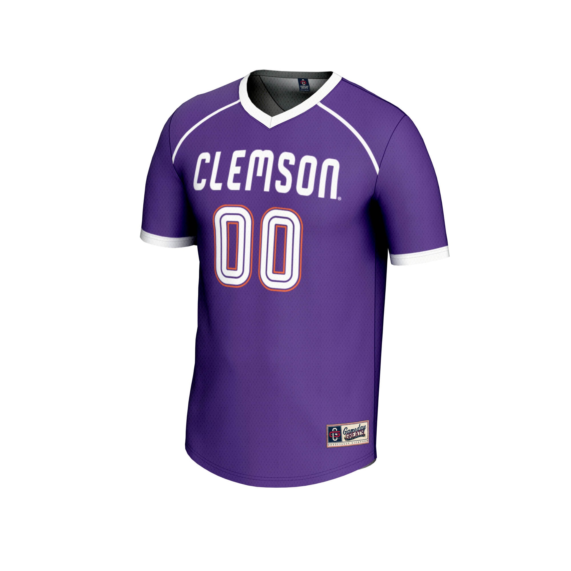 [NJP] Clemson Tigers GameDay Greats Unisex NIL Pick-A-Player Women's Lacrosse Lightweight Jersey - Purple