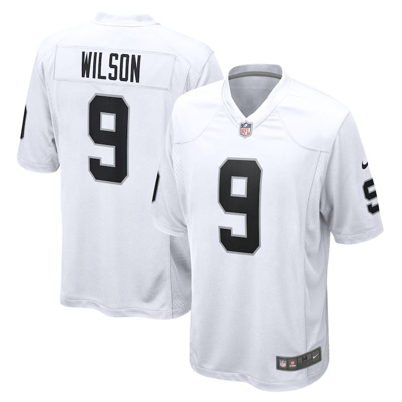 None Tyree Wilson Las Vegas Raiders Iconic Replica Jersey Game Day Wea