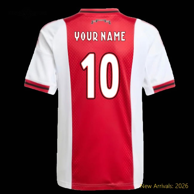 Ajax 2024-25 Home Fan Version For Kids Name) Football Shirt Soccer Wear