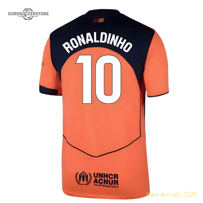Premium-grade 2025-2026 Blaugrana Alternative Jersey (ronaldinho 10)