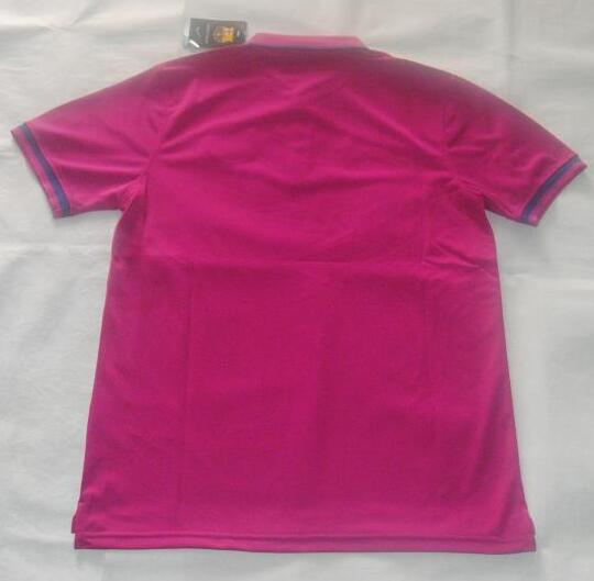 Licensed Match Quality Barca Barcelona Pink Polo 2016-17 Shirt