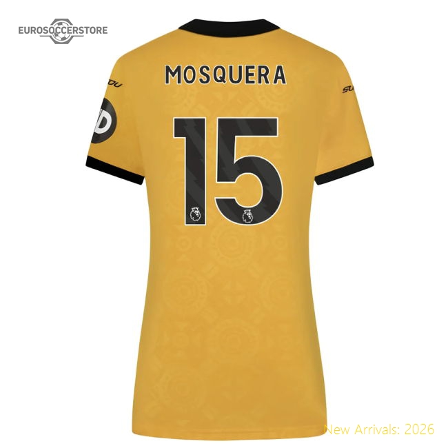 2025-2026 Wolves Home Shirt (Womens) (Mosquera 15)