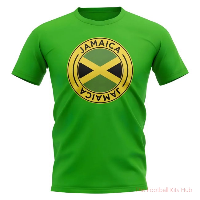 Jamaica Football Badge T-Shirt (Green)