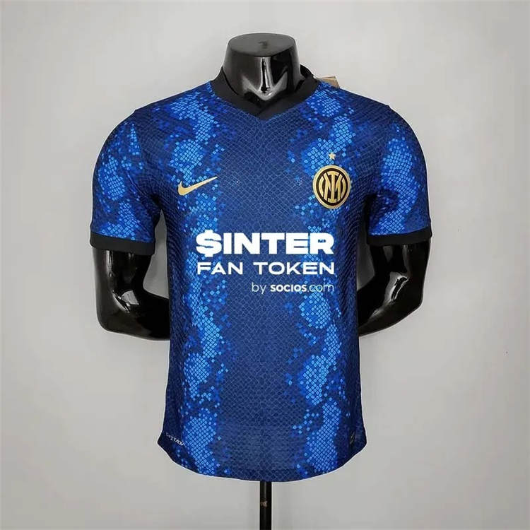 Match Quality Inter Milan 21-22 Home Blue Soccer Jersey Football