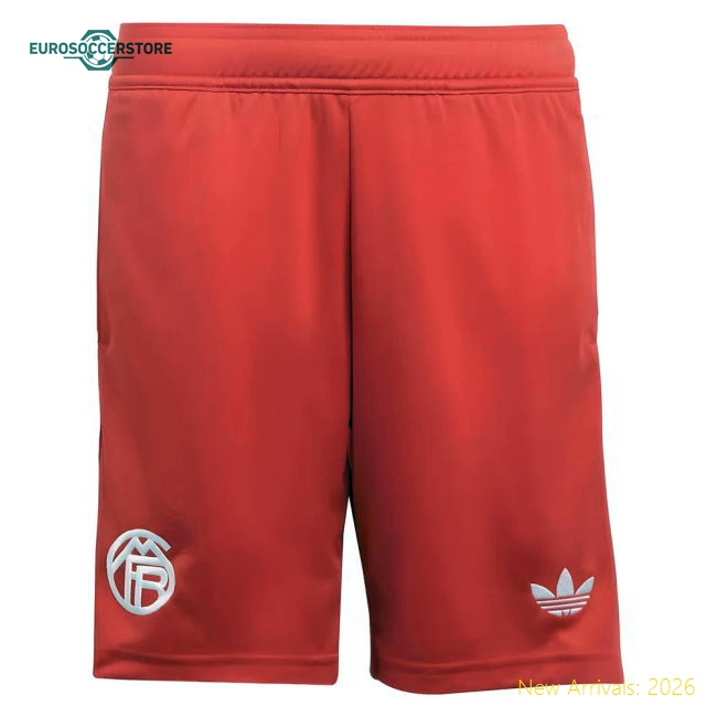 2025-2026 Bayern Munich Third Goalkeeper Shorts (Pure Ruby) - Kids