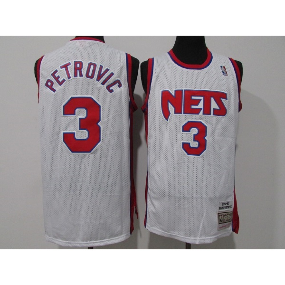 Classic 3 Brooklyn Nets White Jersey - - Fan Favorite