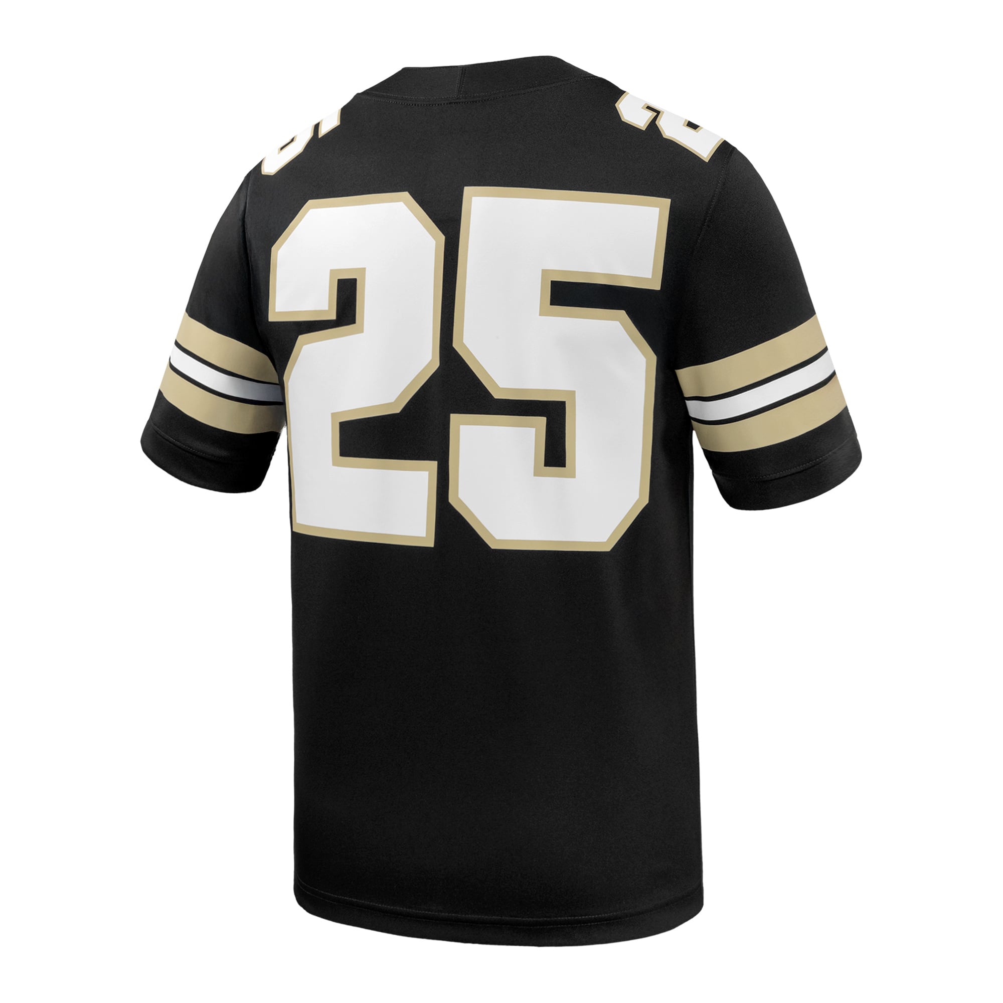 Men's #25 Black Purdue Boilermakers Game Football Jersey