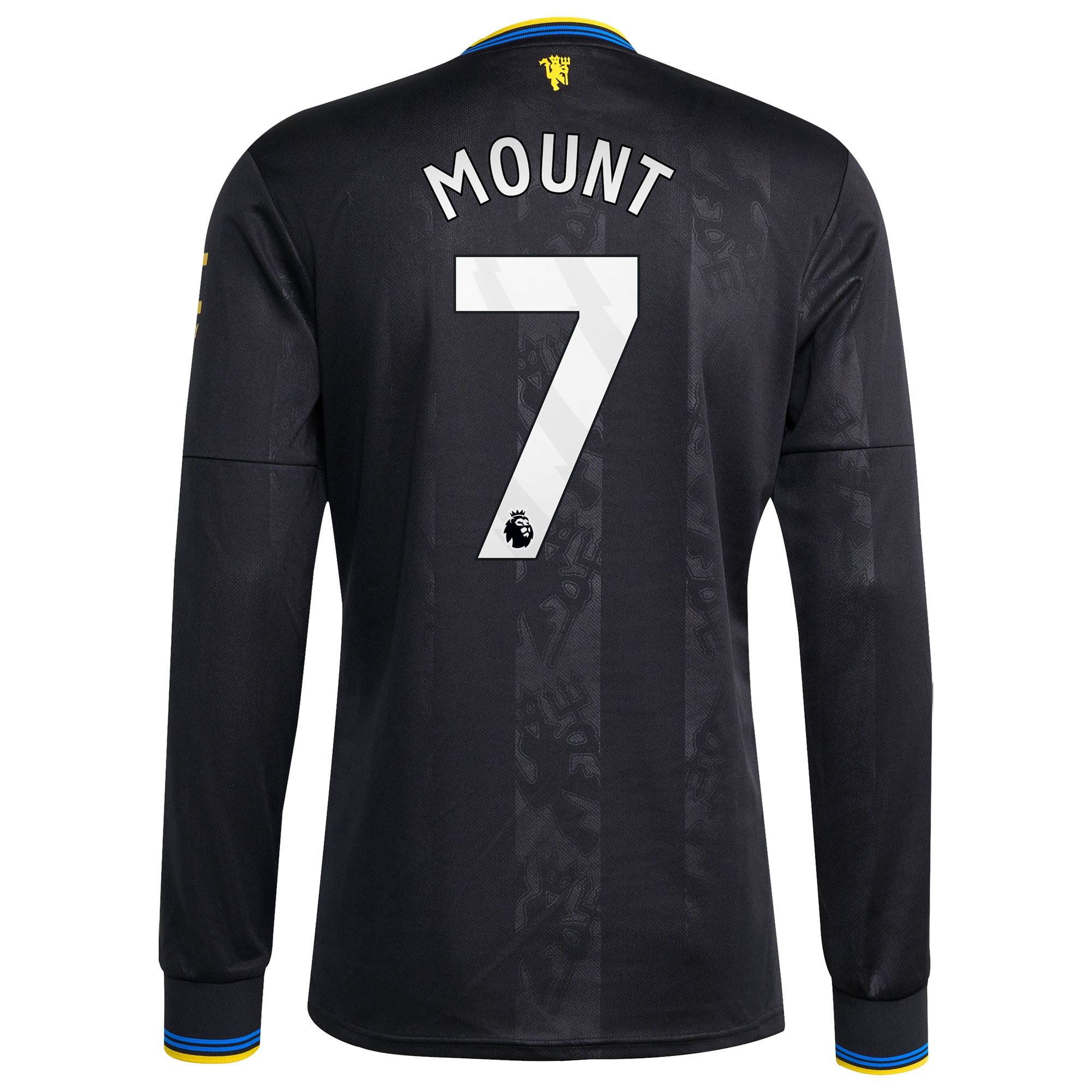 [LK] Mason Mount Manchester United 2025/26 Third Replica Long Sleeve Player Jersey - Black