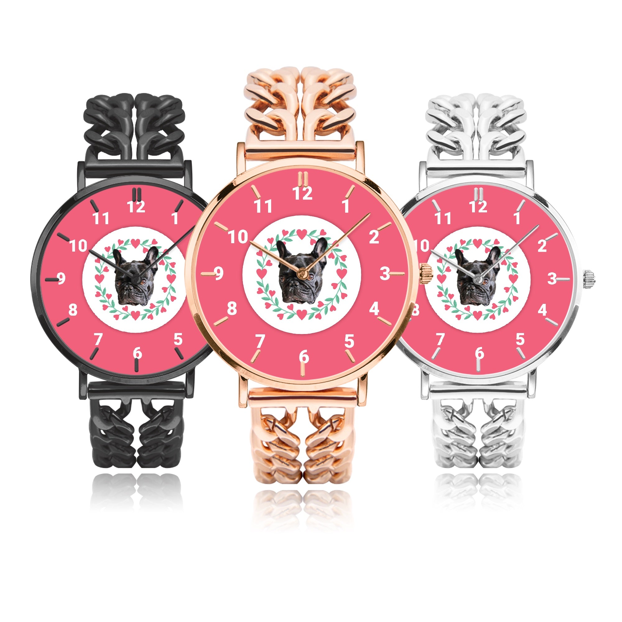 Rowdy - Personalized Chic Hollow Strap Watch for Frenchie Lovers