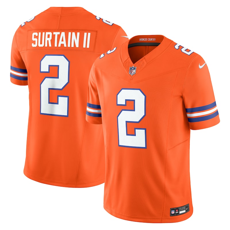 None Patrick Surtain II DEN Broncos Affordable Replica Jersey