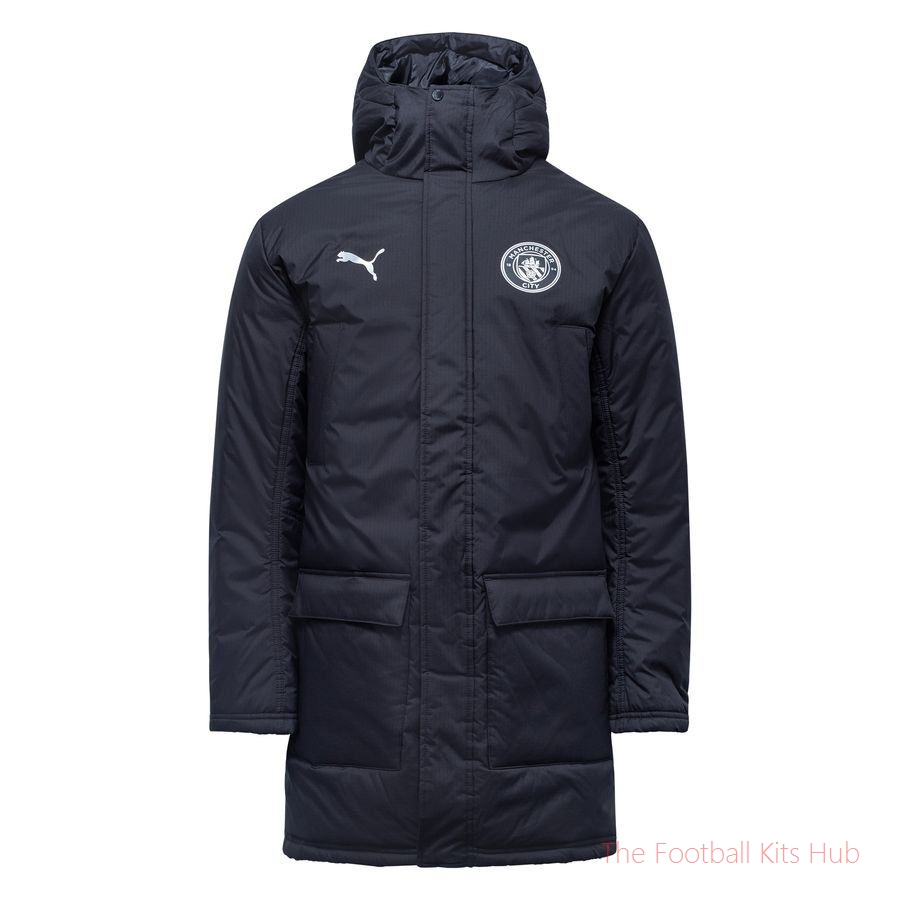 Manchester City Winter Jacket - PUMA Black/Puma Silver