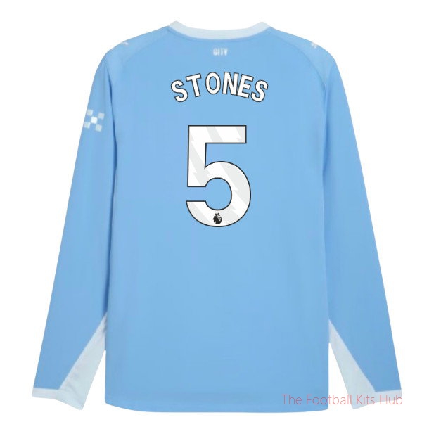[SPK] 2026/27 Man City Authentic Long Sleeve Home Shirt Stones 5