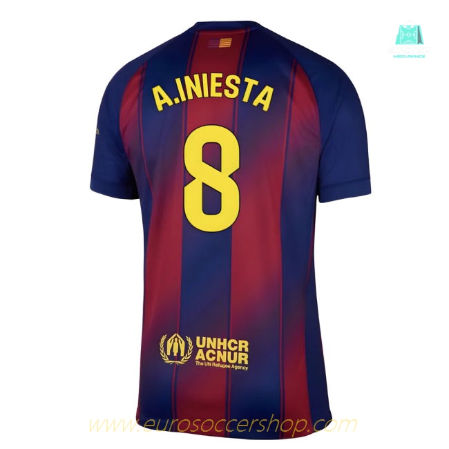 2025-2026 Barcelona Home Shirt (A.Iniesta 8)