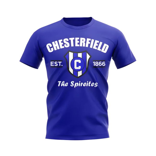 Chesterfield Established Football T-Shirt (Blue) | Elite | Breathable