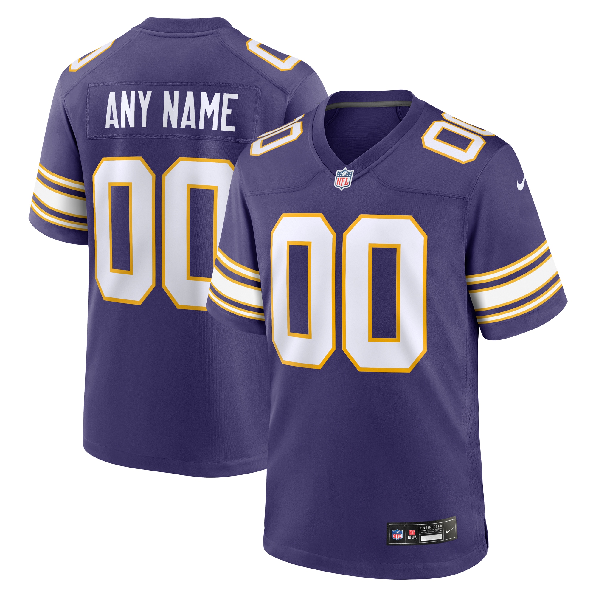 [LK] Minnesota Vikings Classic Custom Game Jersey - Purple