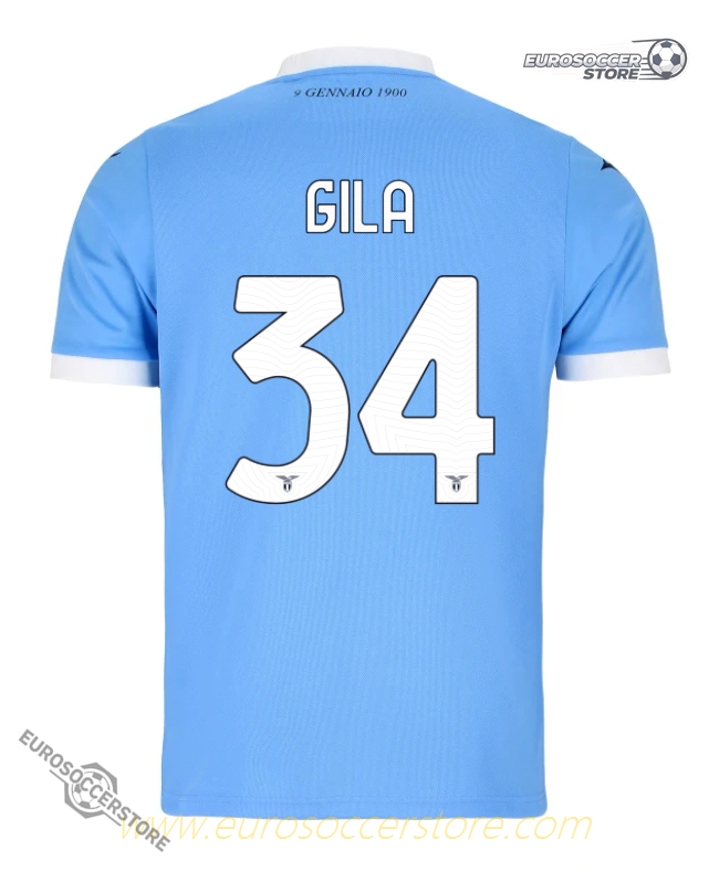 Lazio's 25-26 Season Home GILA 34 Football Jersey