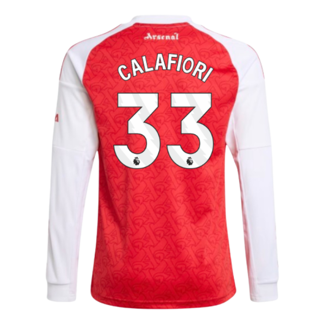 Calafiori 33 Latest Arsenal Home Game Jersey 2025-2026 (Kids)