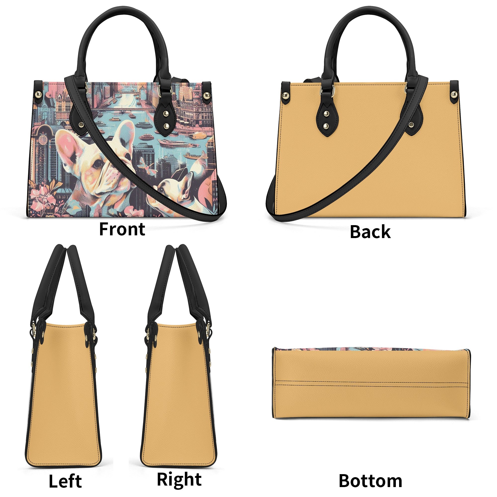 Frenchie Ivy - Non-slip Luxury Women Handbag Outdoor Use