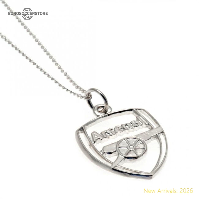 Authentic Arsenal Fc Sterling Silver Pendant & Chain Cr - Premium