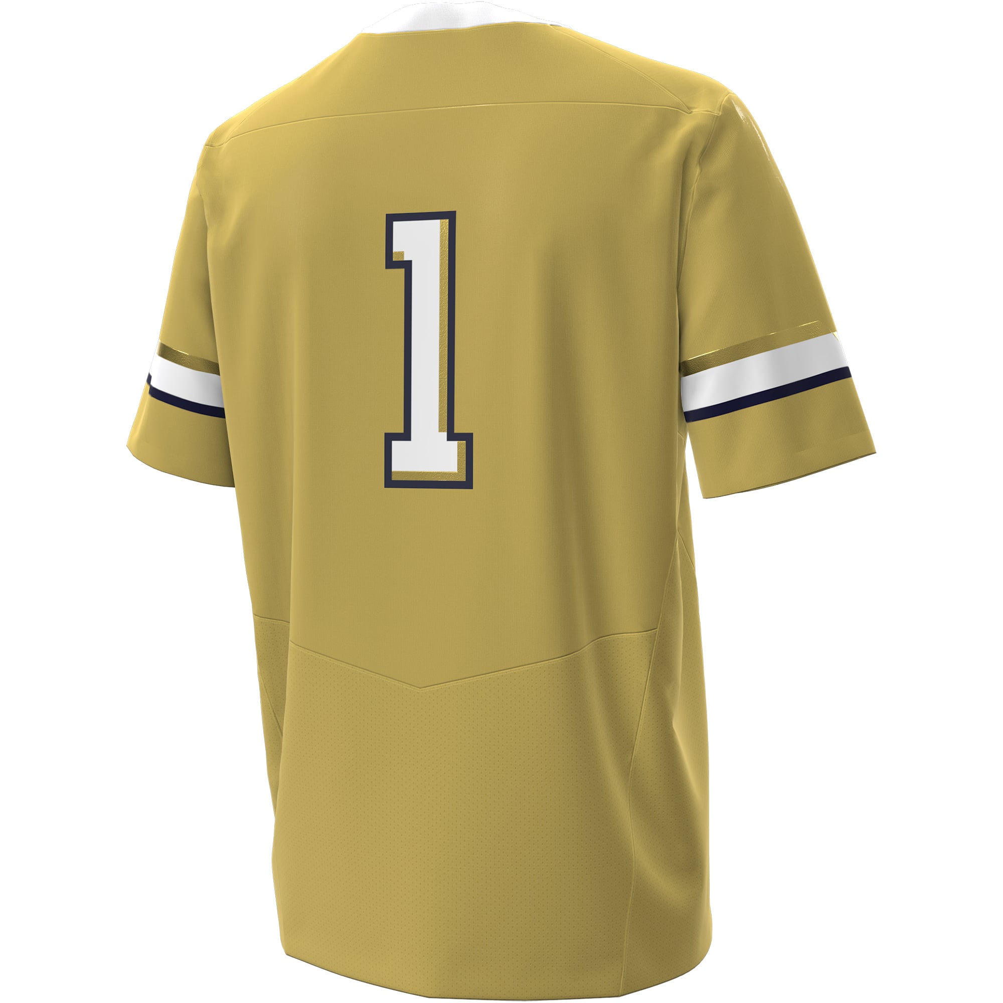 Men's #1 Gold Georgia Tech Yellow Jackets Home Football Jersey