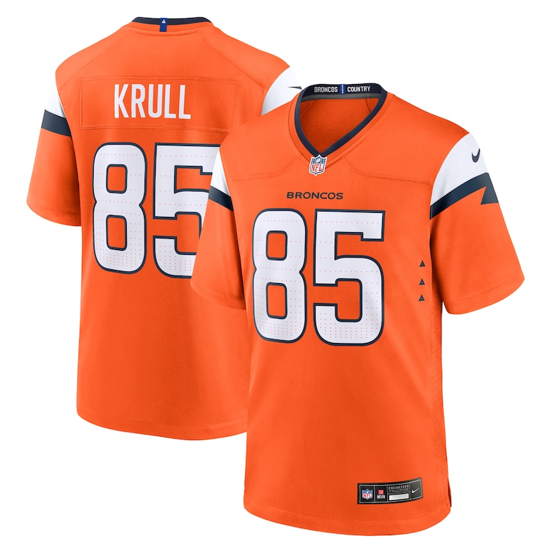None Lucas Krull DEN Broncos Official Collector's Item Football Appare