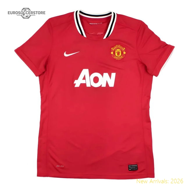 Manchester United 2011-12 Home Shirt (Women\'s) ((Very Good) M)
