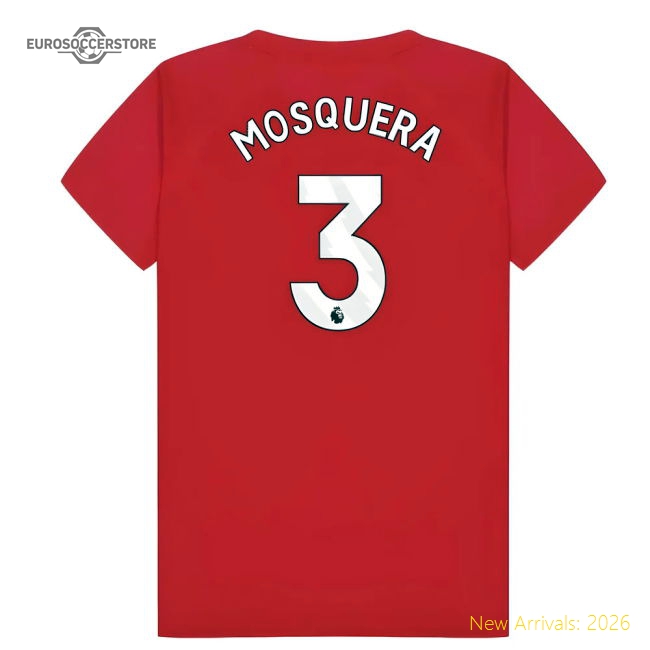 Arsenal Poly T-Shirt (Red) - Kids (Mosquera 3) Scarlet Supporter Version