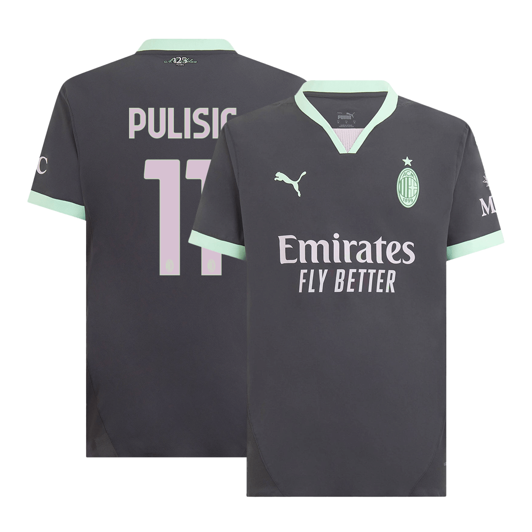 Player Version PULISIC #11 AC Milan Third Away Soccer Jersey 2024/25Au