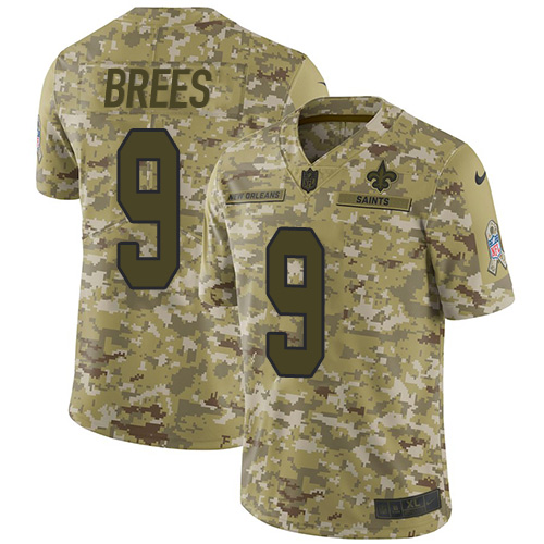 NFL O S Saints #9 Drew Brees Limited Team Color Jersey - Fan Favorite
