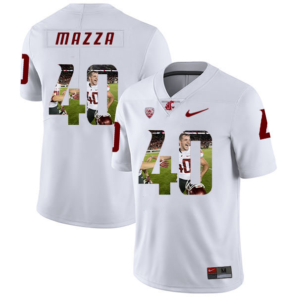 Men's None Blake Mazza #40 breathable White 2024 durabl Jersey