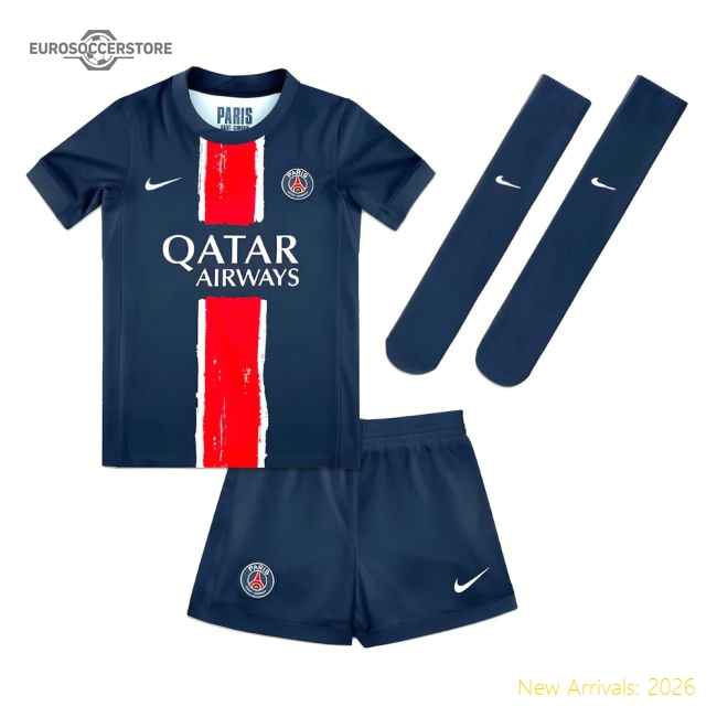 High-Quality 2024-2025 Psg Paris Saint Germain Home Mini Kit