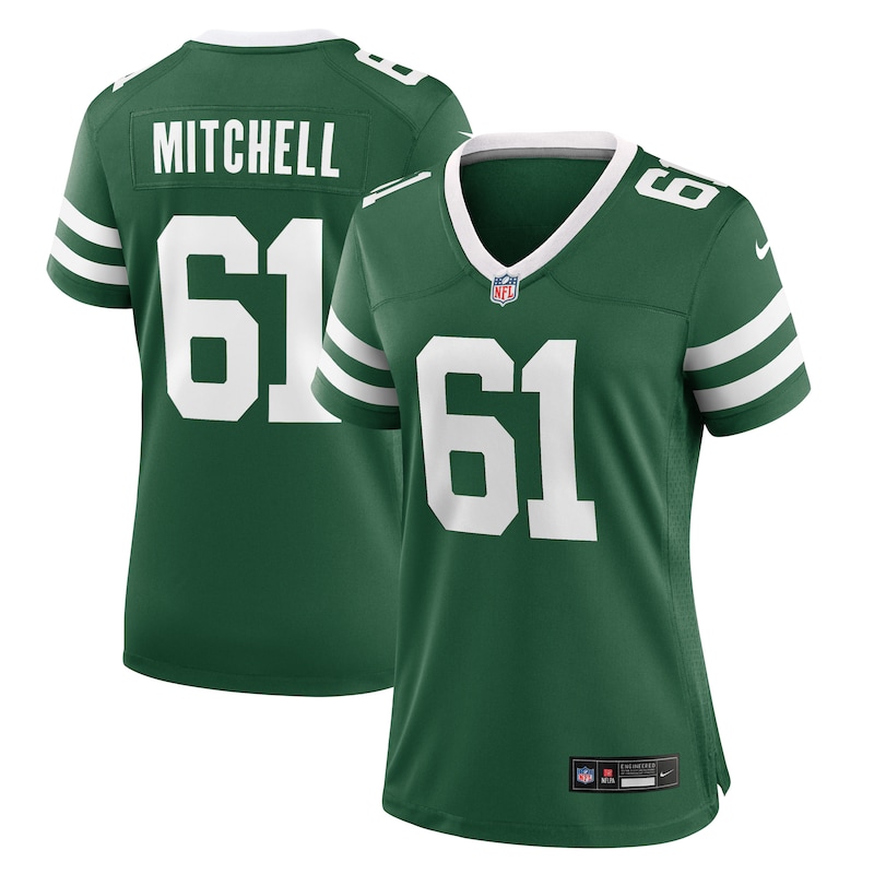 None Max Mitchell NY Jets Premium-Quality Game Jersey Football Apparel