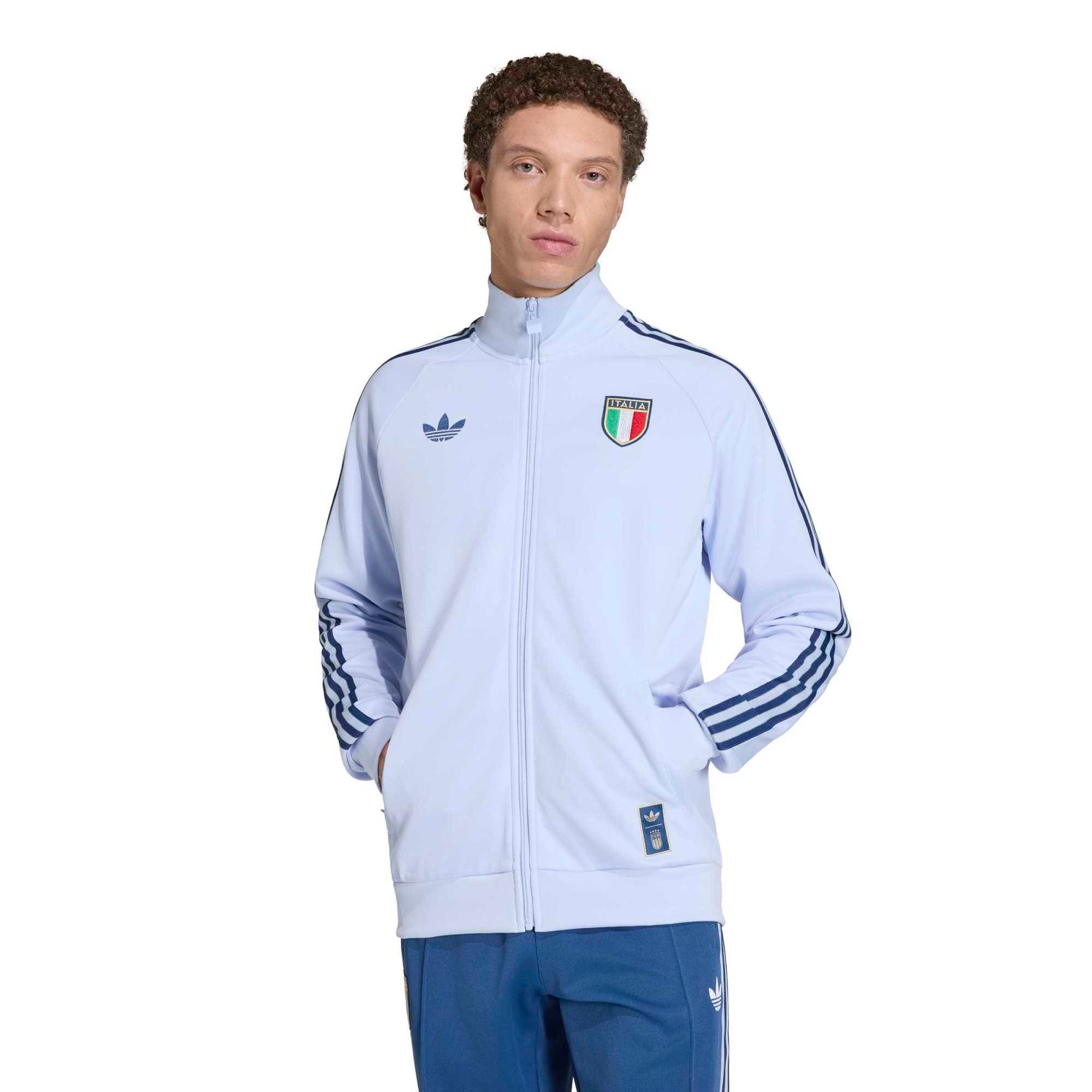 [SJH] Italy National Team Originals Full-Zip Track Jacket - Light Blue