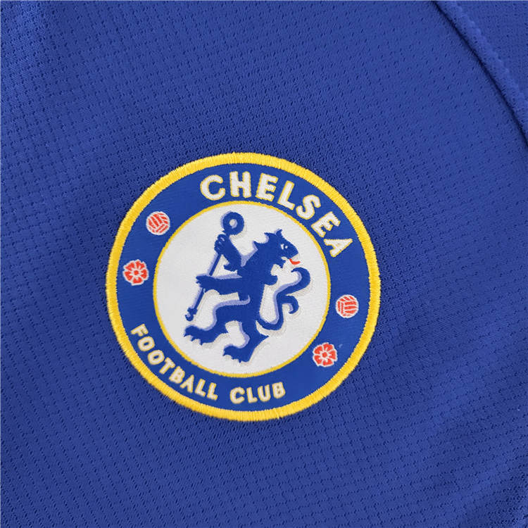 Breathable Chelsea 2223 Home Blue Soccer Jersey Long Sleeve Football